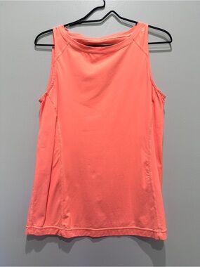 Lilly Pulitzer Luxletic Coral-Peach Racerback Tank Top Medium
